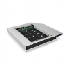 RAIDSONIC IB-AC650 :: Монтажен адаптор за mSATA или M.2 SSD в DVD гнездо на лаптоп, за 12.5 мм