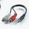 VALUE 11.99.4340 :: 3.5mm stereo M to 2x RCA F, 0.2 m, tin-plated, black