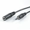 VALUE 11.99.4353 :: 3.5mm cable M/F, 3.0m, tin-plated, black