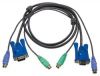 ATEN 2L-5002P/C :: KVM Cable, HD15 M + 2x PS2 M >> HD15 F + 2x PS2 M, Slim, 1.8 m