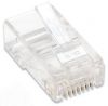 INTELLINET 790055 :: 100-Pack Cat5e RJ45 Modular Plugs, UTP, 2-prong, for stranded wire, 100 plugs in jar