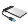 ICYBOX IB-AC603L-U3 :: USB 3.0 адапторен кабел за 2.5" SATA HDD/SSD със синя подсветка