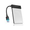 ICYBOX IB-AC603L-U3 :: USB 3.0 адапторен кабел за 2.5" SATA HDD/SSD със синя подсветка