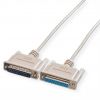 ROLINE 11.01.3645:: RS-232 сериен кабел, D25 M/F, 4.5 м, 25 проводника