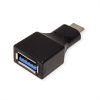VALUE 12.99.9030 :: Адаптер, USB 3.2 Gen 1, C-A, M/F, OTG, черен цвят