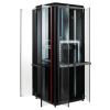 MIRSAN MR.GTV22U66.01 :: Free Standing VERSATILE Cabinet - 22U, D=610mm, W=610mm, Black, Versatile