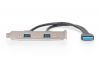 ASSMANN AK-300306-002-S :: DIGITUS USB 3.0 Slot Bracket кабел с планка