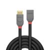 LINDY LNY-36498 :: DisplayPort 1.4 кабел, Anthra Line, 8K, 60Hz, A-A, M/F, удължителен, 3.0 м