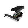 RAIDSONIC IB-PCI214M2-HS :: Aдаптер M.2 Key към PCIe, за M.2 NVMe SSD, до 80 мм