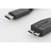 DIGITUS DK-300137-010-S :: USB 3.0 Type C USB 3.0 Micro-B Converter Black 1m
