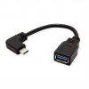 ROLINE 11.02.9031 :: USB кабел с адаптер 90°, OTG, USB3.2 Gen1, C-A, M/F, 0.15 m