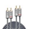 LINDY LNY-35344 :: Dual Phono Audio Cable, Cromo Line, 0.5m