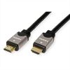 ROLINE 11.04.5851 :: HDMI High Speed Cable + Ethernet, M/M, black /silver, 2 m