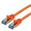 ROLINE 21.15.2874 :: S/FTP Patch кабел Cat.6A, Component Level Tested, LSOH, оранжев, 1.5 м