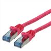 ROLINE 21.15.2894 :: S/FTP Patch кабел Cat.6A, Component Level Tested, LSOH, розов, 1.5 м 