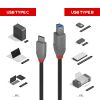 LINDY LNY-36665 :: 0.5m USB 3.2 Type C to B Cable, 5Gbps, Anthra Line