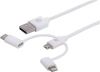 MANHATTAN 353434 :: Cable 3 in 1, USB-A to Lightning + Micro-B + Type-C