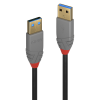 LINDY LNY-36751 :: USB 3.2 Type A cable, Anthra Line, Type A-A , M/M, 1m