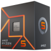 AMD CPU Desktop Ryzen 5 6C/12T 7600 (5.2GHz Max, 38MB, 65W, AM5) box, with Radeon Graphics and Wraith Stealth Cooler