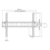 SBOX PLB-2546T-2 :: Стойка за LCD (стенна) 37“ – 80“ до 45kg, VESA 600x400, черна 