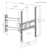 SBOX PLB-3644-2 :: WALL MOUNT LCD, Screen size: 32“ – 55“, 35 kg, VESA 100x100, 400x400, black