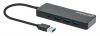 MANHATTAN 168403 :: 7-портов хъб, USB 3.0 Type-A, 5 Gbps, черен
