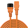 LINDY LNY-30475 :: Power Cable IEC C14 to IEC C13 Extension, 2m, ORANGE