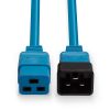 LINDY LNY-30122 :: Power cable IEC C19 to IEC C20 Extension, 16A, 3m, Blue