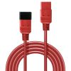 LINDY LNY-30124 :: Power cable IEC C19 to IEC C20 Extension, 16A, 2m, red