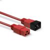 LINDY LNY-30124 :: Power cable IEC C19 to IEC C20 Extension, 16A, 2m, red