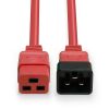 LINDY LNY-30124 :: Power cable IEC C19 to IEC C20 Extension, 16A, 2m, red