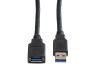 ROLINE 11.02.8977 :: ROLINE USB 3.2 Gen 1 Cable, A - A, M/F, black, 0.8 m