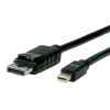 VALUE 11.04.5635 :: DisplayPort кабел, DP M - Mini DP M, черен, 2.0 м