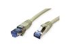 VALUE 21.99.0861 :: S/FTP Patch Cord Cat.6A (Class EA), grey, 1 m