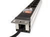 VALUE 19.99.1637 :: 19" PDU for Cabinets, 7x, 4000W, CEE 7/7 German Type, 3 m, black