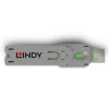 LINDY LNY-40621 :: USB Blocker USB A Port Security Key, green