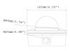 GEOVISION GV-VD120D :: 1.3 Mpix, H.264 Low Lux IR Vandal Proof IP Dome, Transparent cover, IK10+, 3 -9 mm