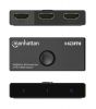 MANHATTAN 207997 :: Bi-Directional 2-Port HDMI Switch : (2x1) HDMI or (1x2) HDMI 8K@60Hz, 4K@120Hz, Black