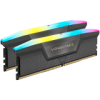 Corsair DDR5, 6000MT/s 32GB 2x16GB DIMM, Unbuffered, 30-36-36-76, Std PMIC, AMD EXPO, VENGEANCE RGB DDR5 Cool Grey Heatspreader, Black PCB, 1.4V