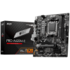 MSI PRO A620M-E, mATX, Socket AM5, Dual Channel DDR5 6800+MHz, 1x PCIe x16 slot, 1x M.2 slot, 1x HDMI, 1x VGA, 2x USB 3.2 Gen 1, 4x USB 2.0, 7.1 HD Audio, Realtek RTL8111H Gigabit LAN, 3Y