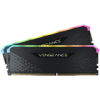 Corsair DDR4, 3200MHz 16GB 2x8GB Dimm, Unbuffered, 16-20-20-38, XMP 2.0, Vengeance RGB RS, RGB LED, Black PCB, 1.35V, for AMD Ryzen & Intel