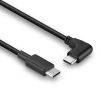 LINDY LNY-32005 :: Cable 1m USB 2.0 Straight USB-C to 90° Right-Angled USB-C, 1m