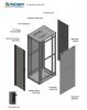 MIRSAN MR.GTN42U61.01 :: Сървърен мрежов шкаф - 42U, D=1000mm, W=600mm, свободно стоящ, черен