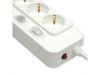 VALUE 19.99.0941 :: Power Strip, 4-way, with individual switches, white, 3 m