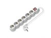 VALUE 19.99.0955 :: Power Strip, 6-way, with illuminated Switch, white, 1.5 m