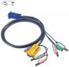 ATEN 2L-5302P :: KVM Cable, HD15 M + 2x PS2 M + 2 Audio plugs >> SPHD15 M + 2 Audio jacks, 1.8 m