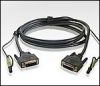 ATEN 2L-7D02V :: DVI KVM Cable, DVI-D M + 2 Audio plugs >> DVI-D M + 2 Audio plugs, 1.8 m