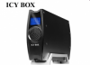 ICYBOX IB-380StUS2-B :: Външна кутия за 3.5" SATA HDD, алуминиева, регулируем вентилатор, дисплей, USB 2.0 & eSATA интерфейс