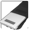 ICYBOX IB-220StU-Wh :: 2.5" SATA HDD aluminium case with display and bag, USB 2.0