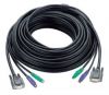 ATEN 2L-1020P/C :: KVM Cable, HD15 M + 2x PS2 M >> HD15 F + 2x PS2 M, 20.0 m
